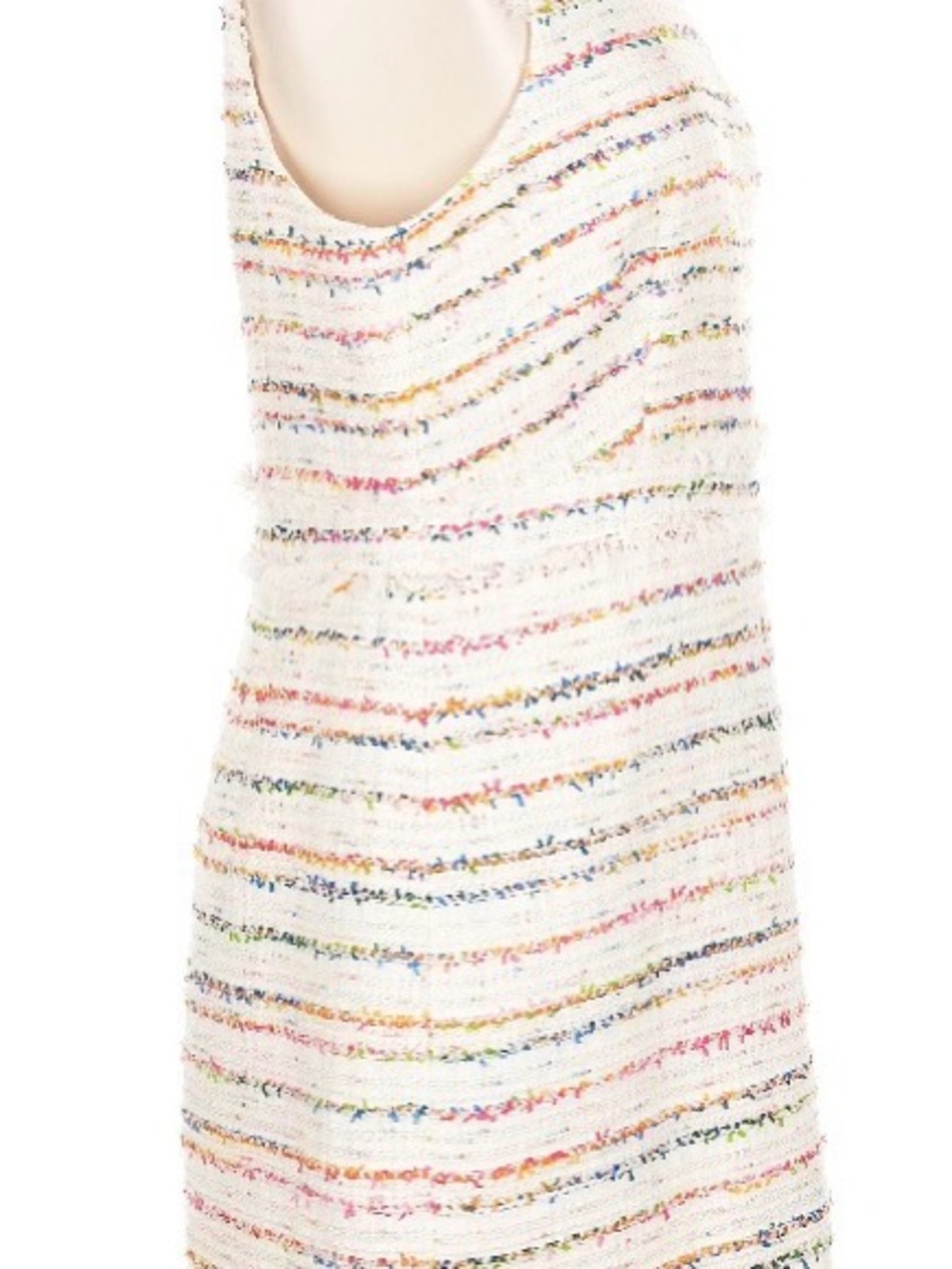 J. Crew Tweed Sheath Dress Multicolor Sleeveless Knee Length - Picture 4 of 7